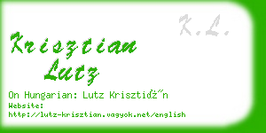 krisztian lutz business card